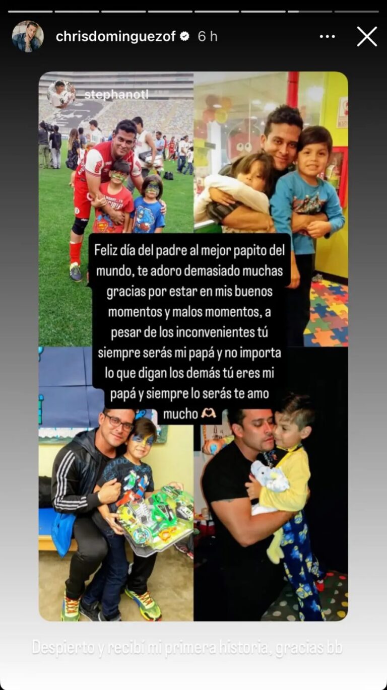 Hijo de Karla Tarazona a Christian Domínguez por el Día del Padre ...